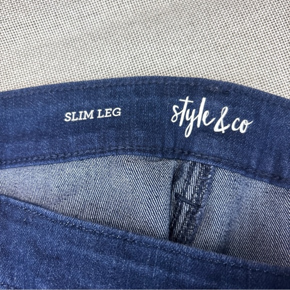 Style & Co Women’s Plus Size High-Rise Slim-Leg Jeans Size 24W - Picture 6 of 15